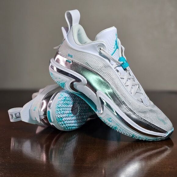 Nike Air Jordan XXXVI 36 Low PF Guo Ailun Women's 10 Silver Jade DM9032-130 Shoe - Picture 7 of 17